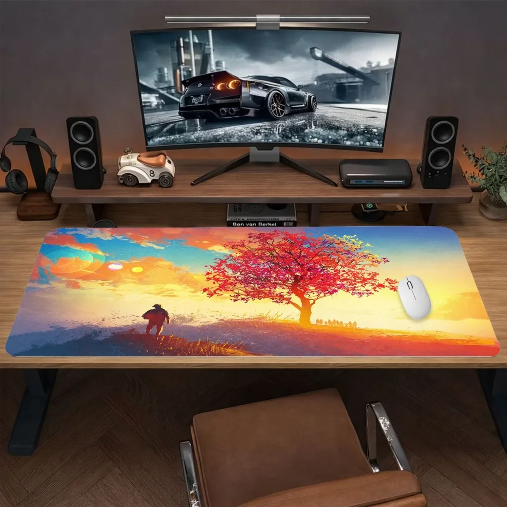 Suitable for computers, workstations and office decoration mouse pad grande umamusume teclado mecânico mousepad gamer