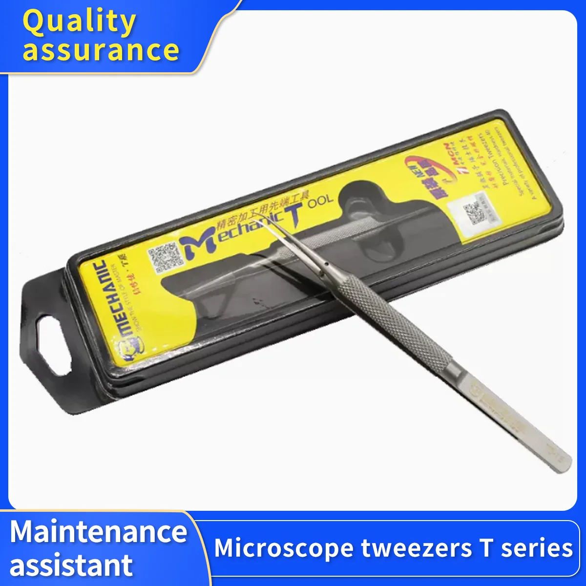 MECHANIC Stainless Steel Tweezers, Ultra Fine, High Hardness, Tenacity, Durable, SMD, PCB, BGA, Motherboard Repair, TB-11, TB-15