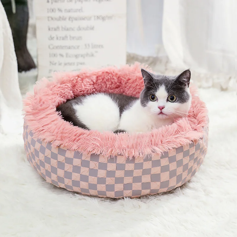 

Winter Semi-Enclosed Cat Bed Cave - Windproof, Warm, and Spacious for Deep Sleep, Washable