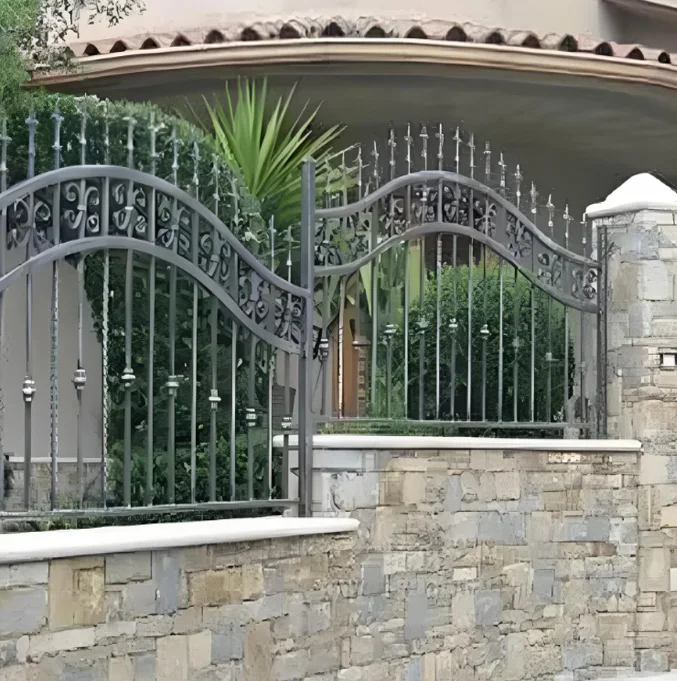 Customization Factory Direct Customizable Galvanized Steel Fence Outdoor Courtyard Park Mall Application Isolation Balustrades
