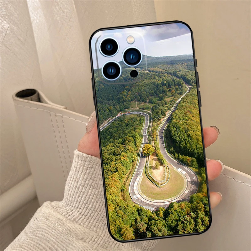 Green Hell Nurburgring Phone Case For iPhone 16 15 14 13 12 11 Pro Max XS X XR 7 8 Plus 12 13 Mini Back Cover