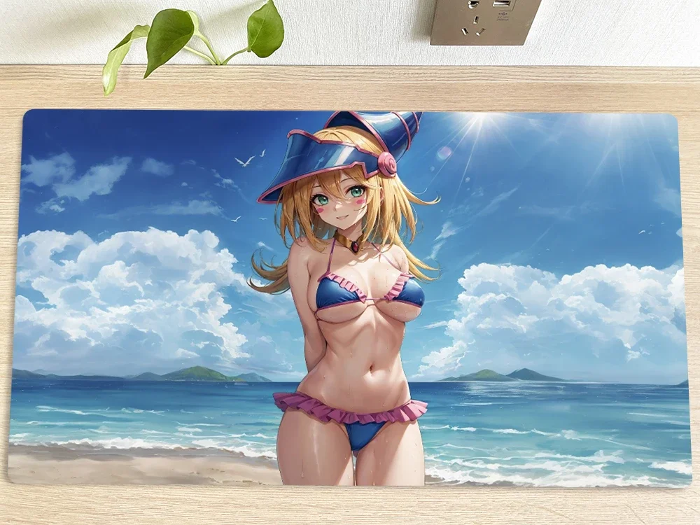 

YuGiOh Table Playmat Dark Magician Girl TCG CCG Коврик для торговых карточных игр Коврик для мыши Настольный игровой игровой коврик Коврик для мыши с сумкой