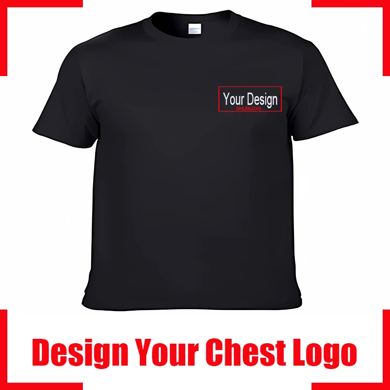 Men's Personalized Cotton T-shirt Custom Text Name Tsihrts Add Your Own Message Fashion men tshirt bigger size 4XL 5XL, image 24