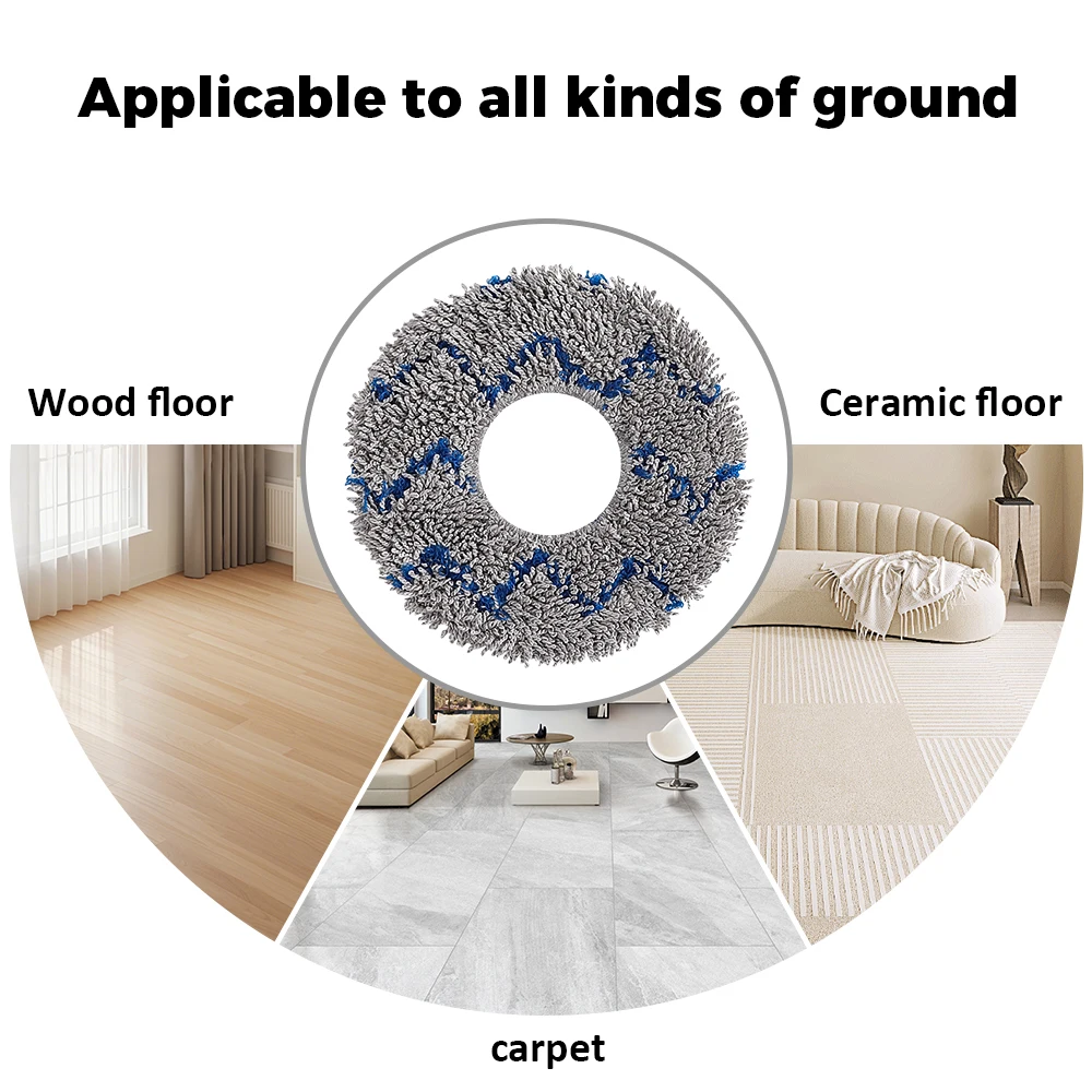 Mop Cloth For Ecovacs Deebot X5 OMNI/X5 PRO OMNI/X5 MAX/X5 PRO/X5 Pro Ultra Robot Vacuum Cleaner Perfect Fit Deep Clean Parts
