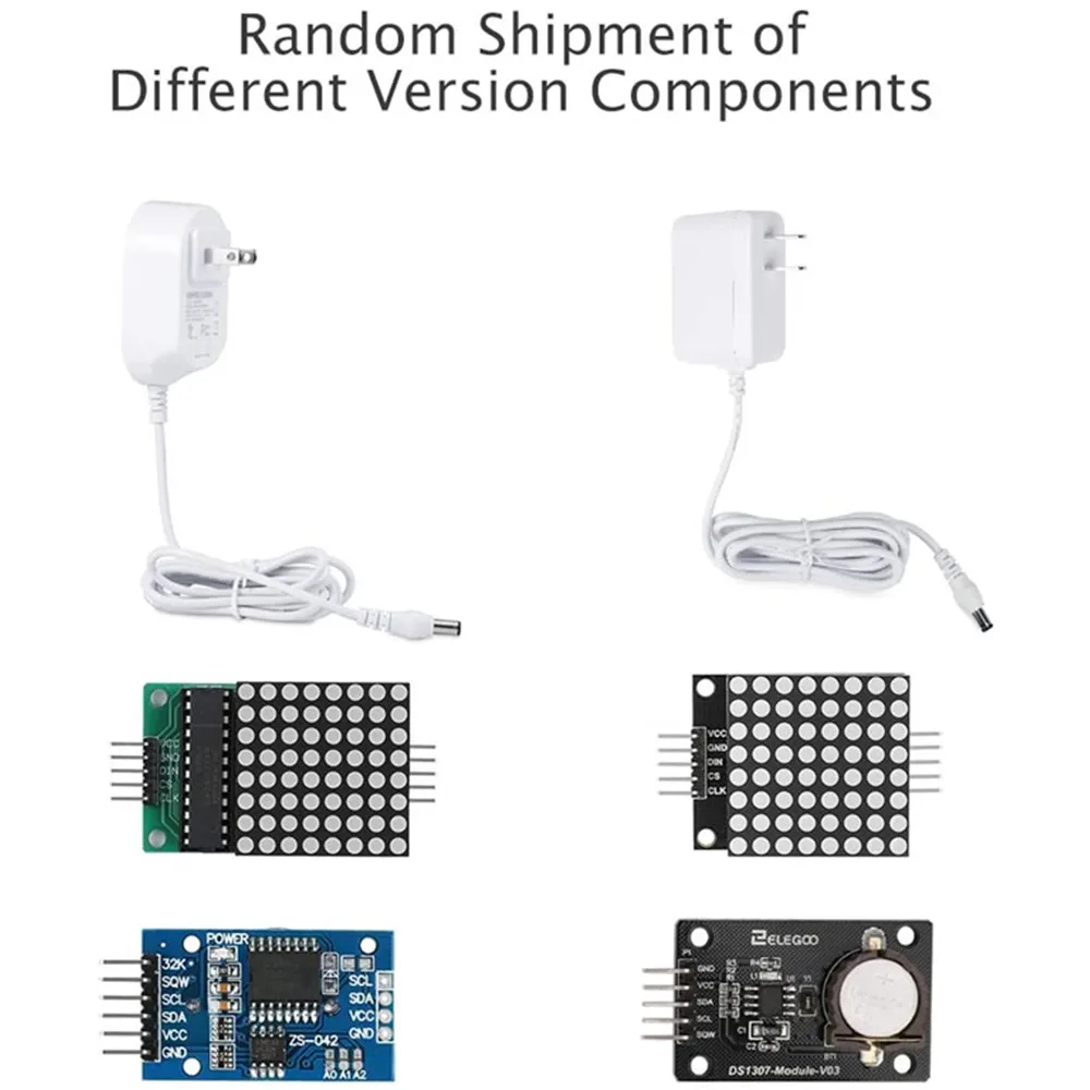 ELEGOO-Kit de démarrage électronique UNO R3 Project avec Tutaple, le plus invité, compatible avec Ardu37IDE, kit de bricolage, 63 articles