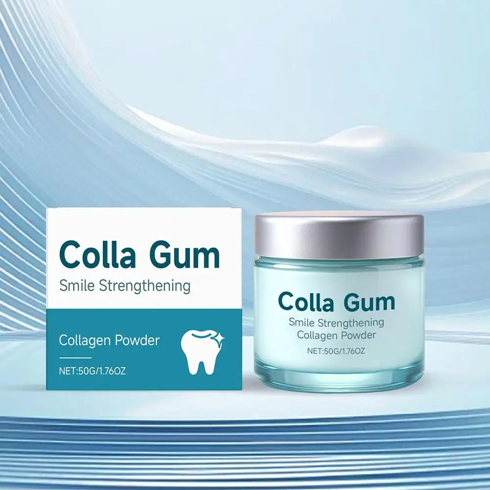 Collagen Tooth Powder Deep Cleaning Brighten Teeth Soothe Gum Fresh Breath Oral Care Teeth Powder
