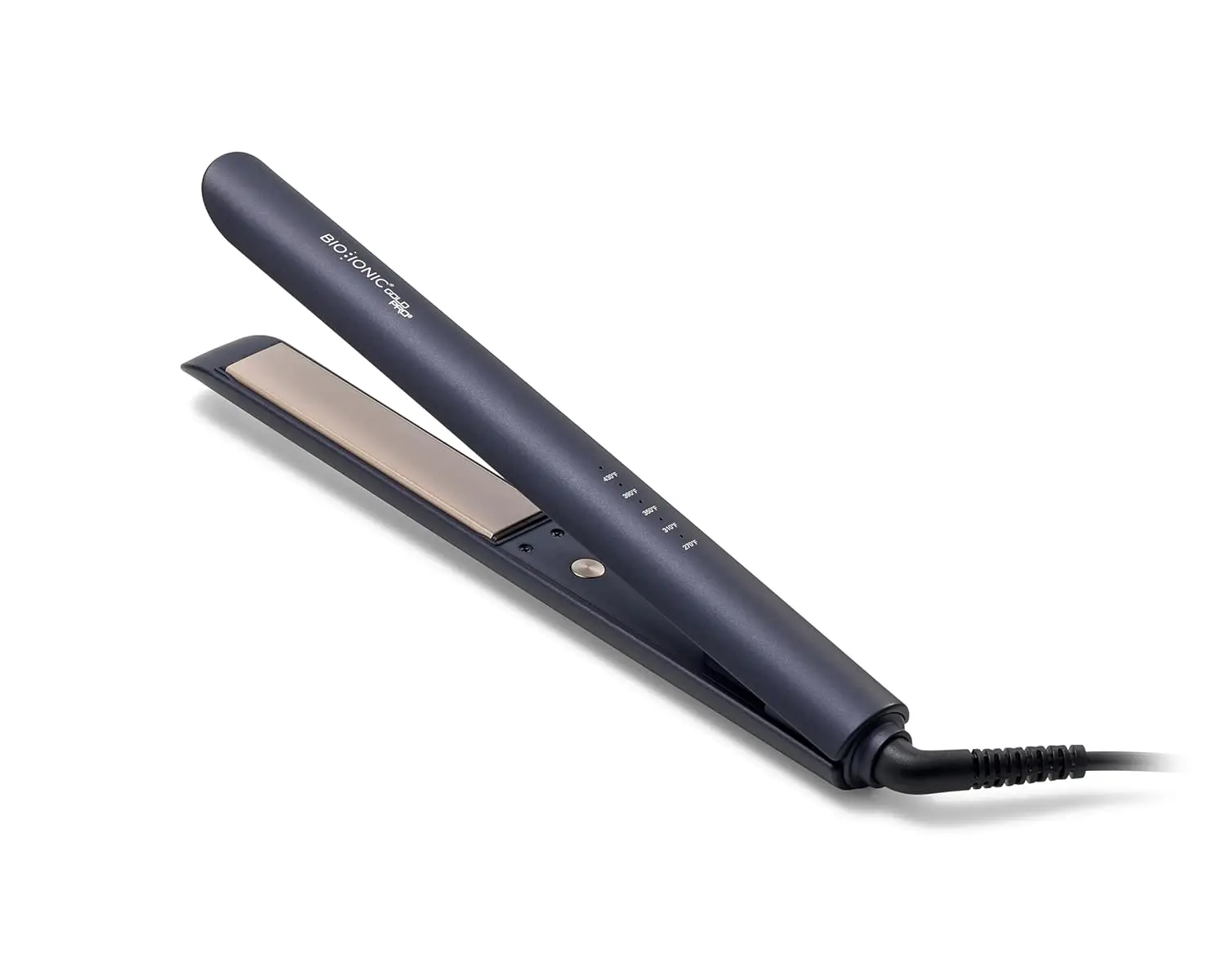 

GoldPro Hair Straightener with Moisturizing Heat, 24K Gold MX, Adjustable Temperature for Sleek Styles and Curls