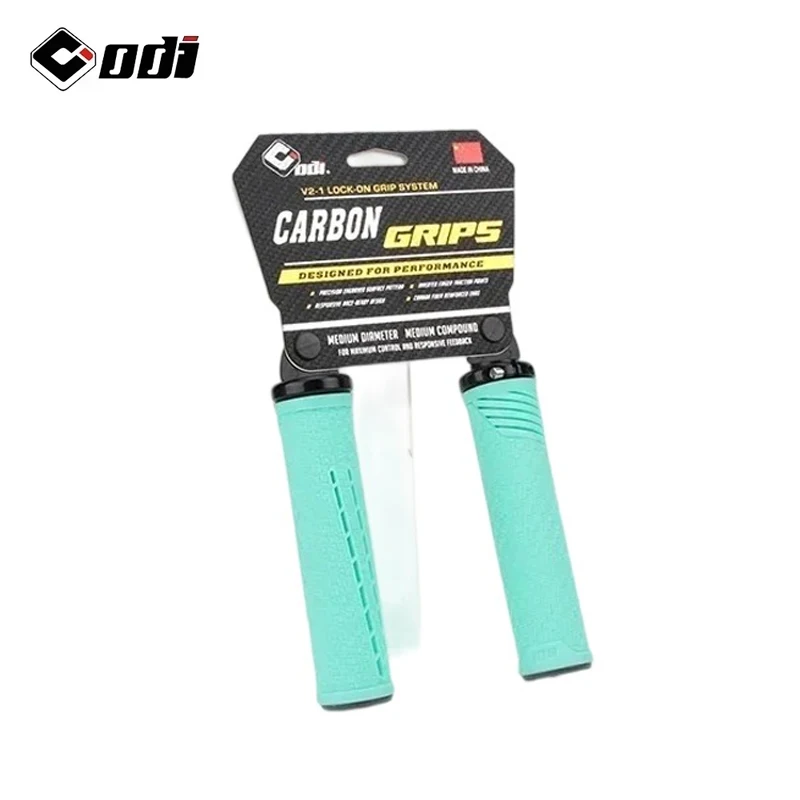 

ODI CF-2Bicycle Grips Carbon Fiber Reinforced Handle Plugs MTB Anti-slip Lock-on Handlebar Cover Comfortable Bicycle Accessories