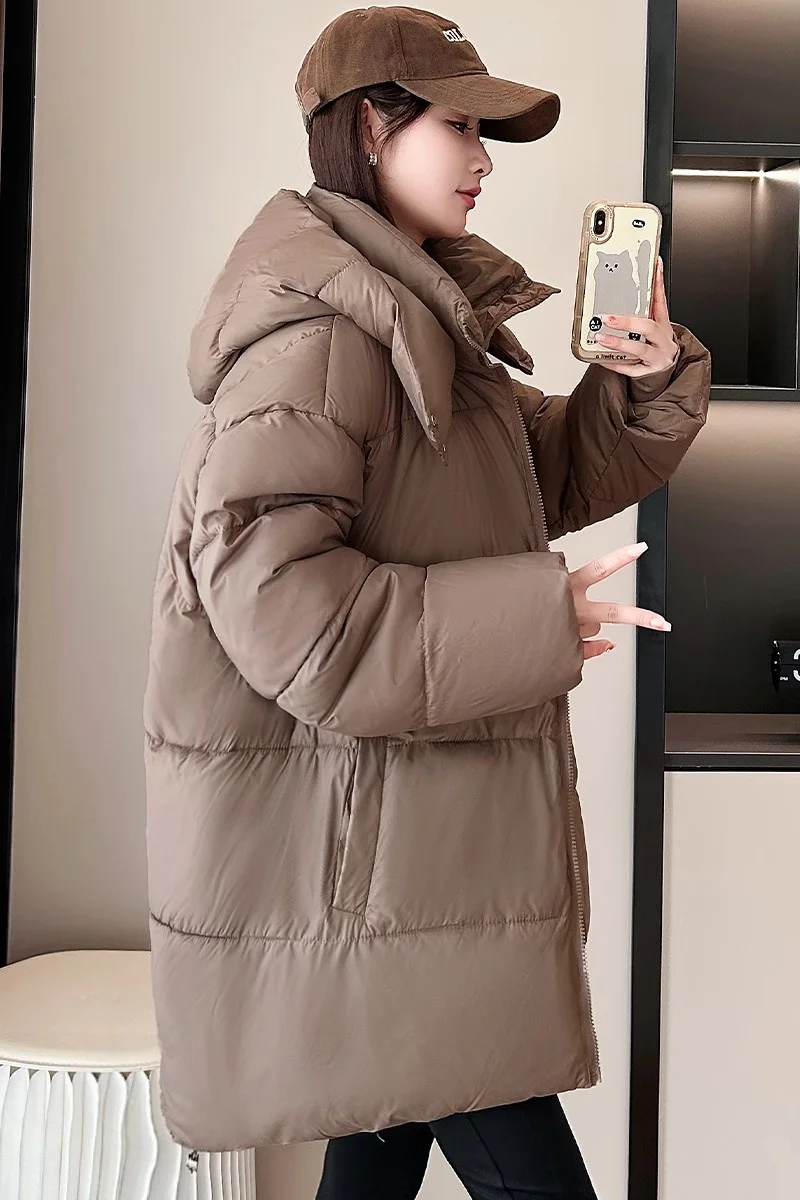 Female High-End Fashion Thick Down Cotton Jacket 2024 New Short Bread Jacket Cotton Jacket Women Winter Coat Loose Cotton Jacket