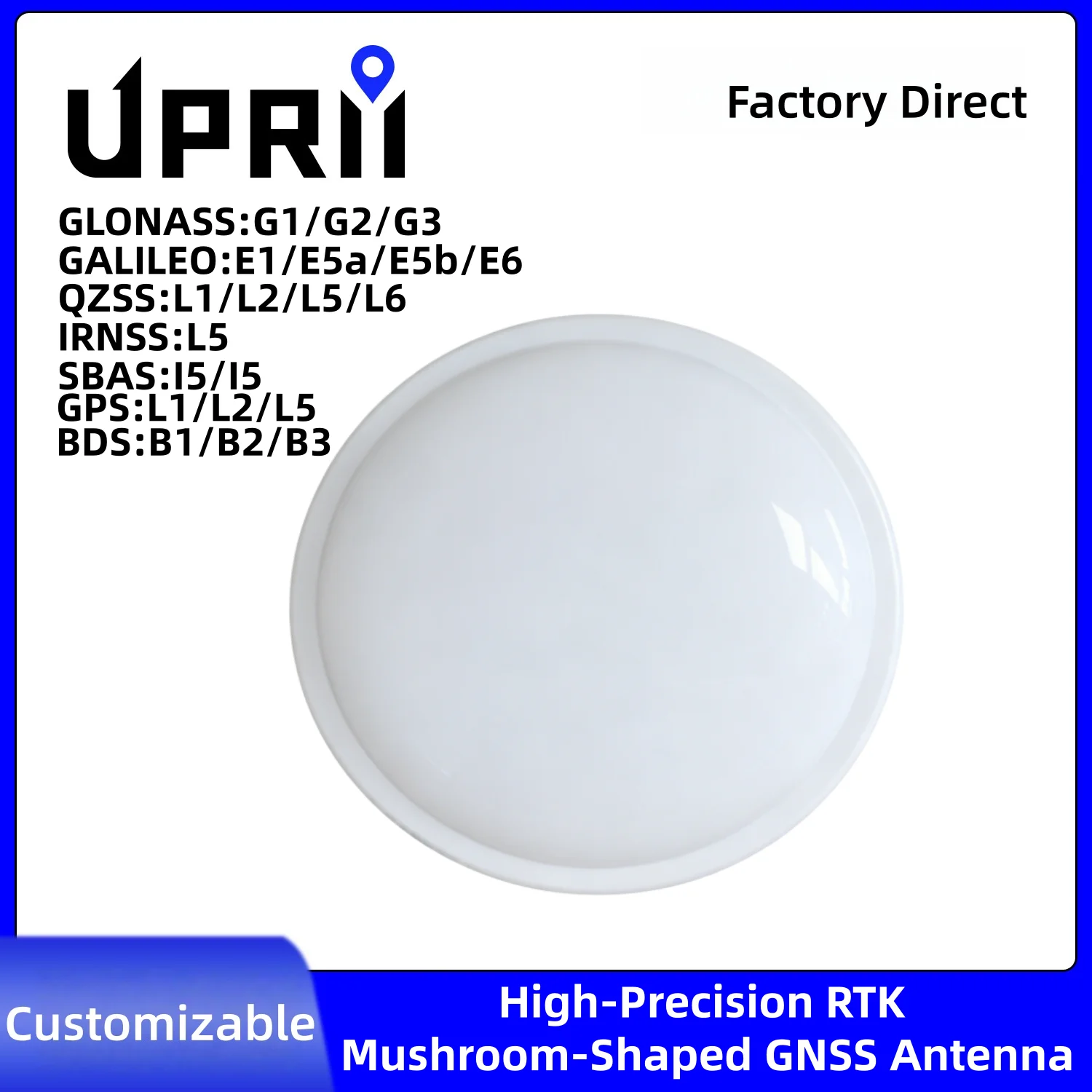 Four Satellite Full Frequency GNSS Receiver Antenna Centimeter Level High-precision Positioning for Aviation/survey/agricultural