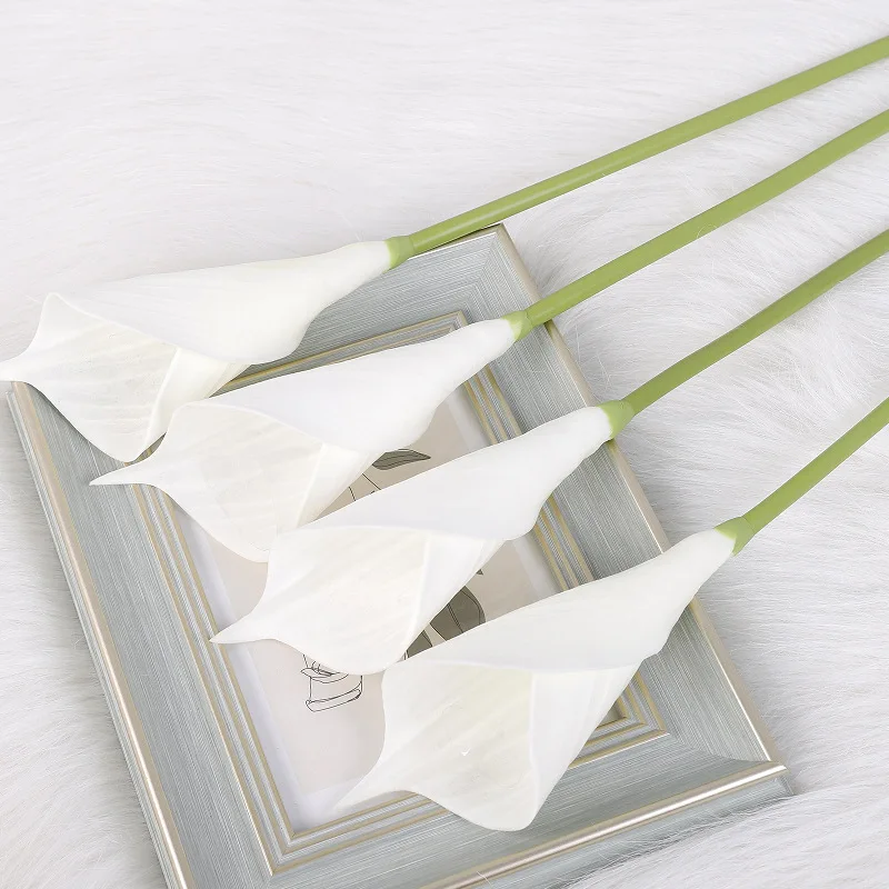 

5Pcs Artificial Calla Lily PU Flowers Wedding Decor Bridal Bouquet Material Fake Flowers Calla Party Home Room Decoration Floral