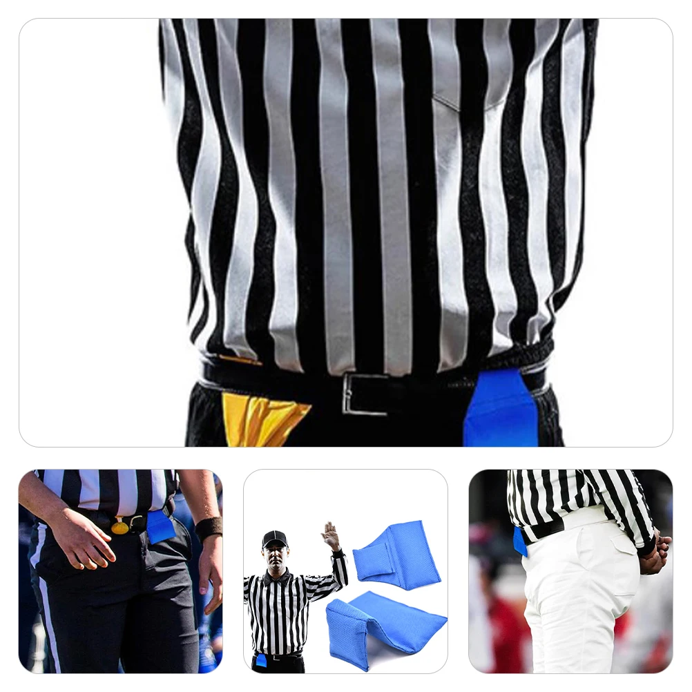 

Football Referee Bean Bag Large Capacity Portable Long Neck Nylon Throw Bag for Soccer Match Party Accessories