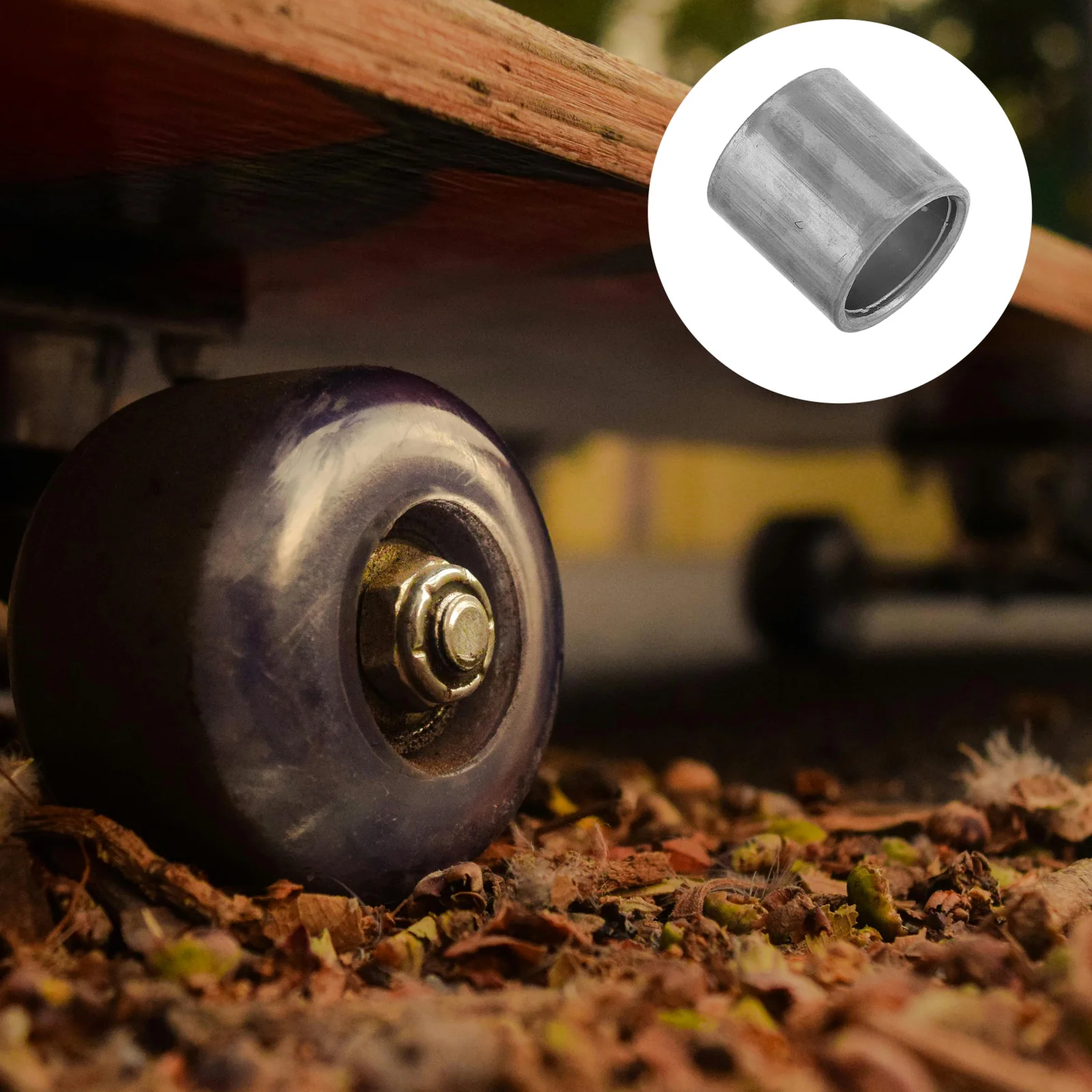 50Pcs Skateboard Bearing Sleeves Retaining Parts Wheel Rotation Stabilizers Replacement Accessories for Smooth Skateboarding