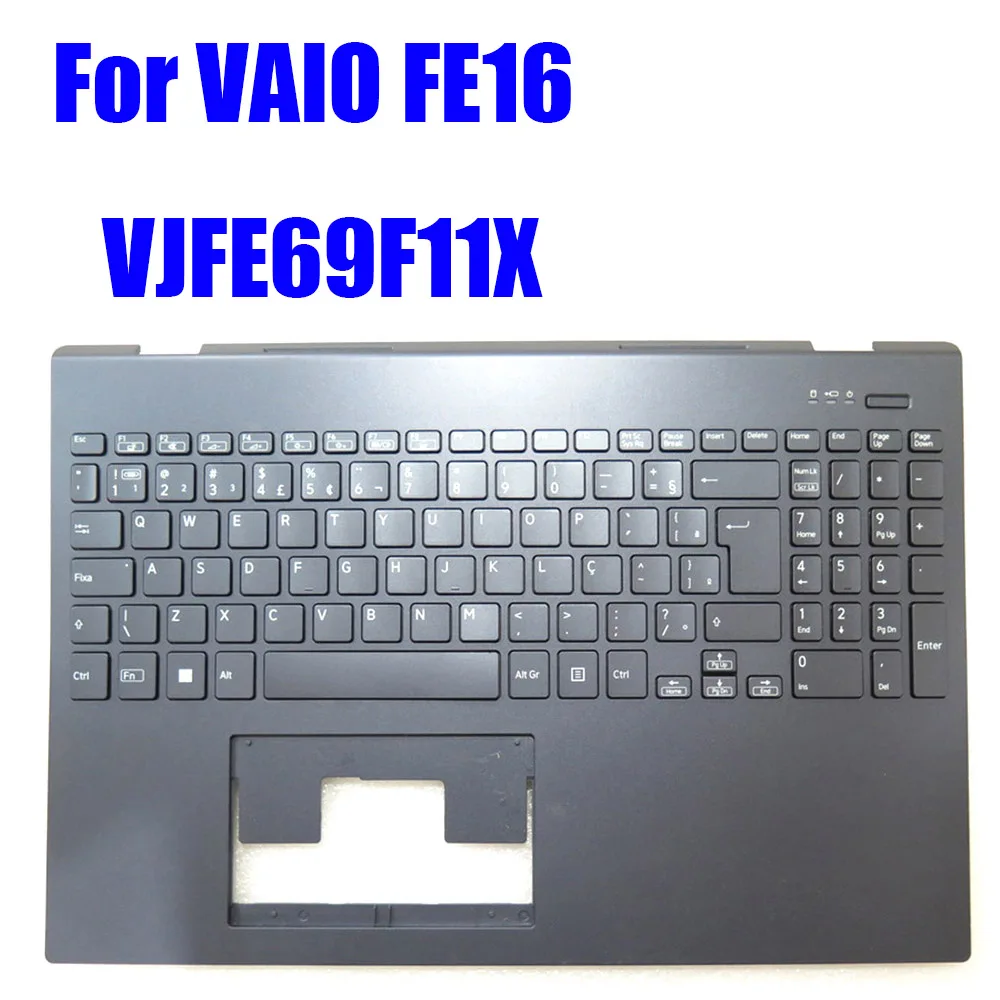 

Laptop Palmrest For VAIO FE16 VJFE69F11X Blue With Brazilian BR Keyboard Upper Case New