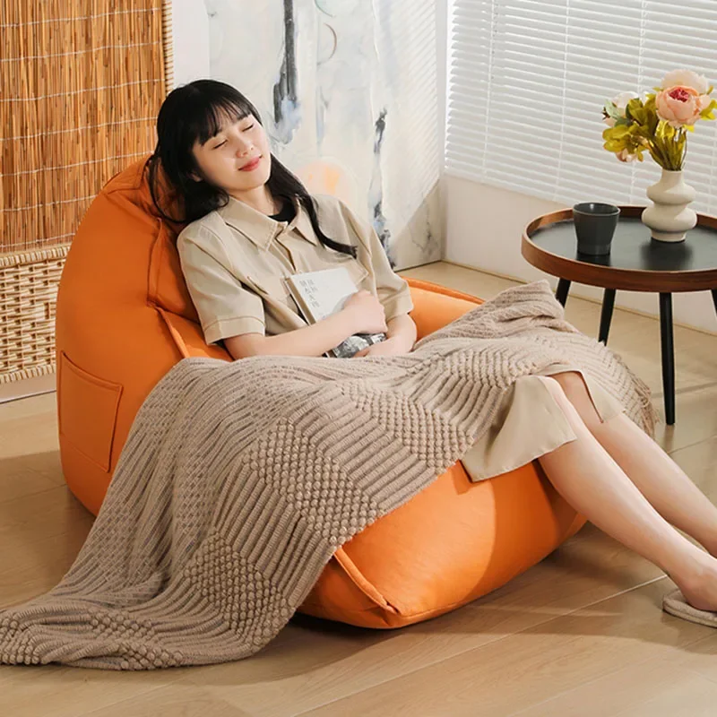 Mid-century Furniture Modern Sofas And Sofas Ground Sofa Rest Chair Relaxation Armchair Pouf Filling Korea Small Couch Relaxing