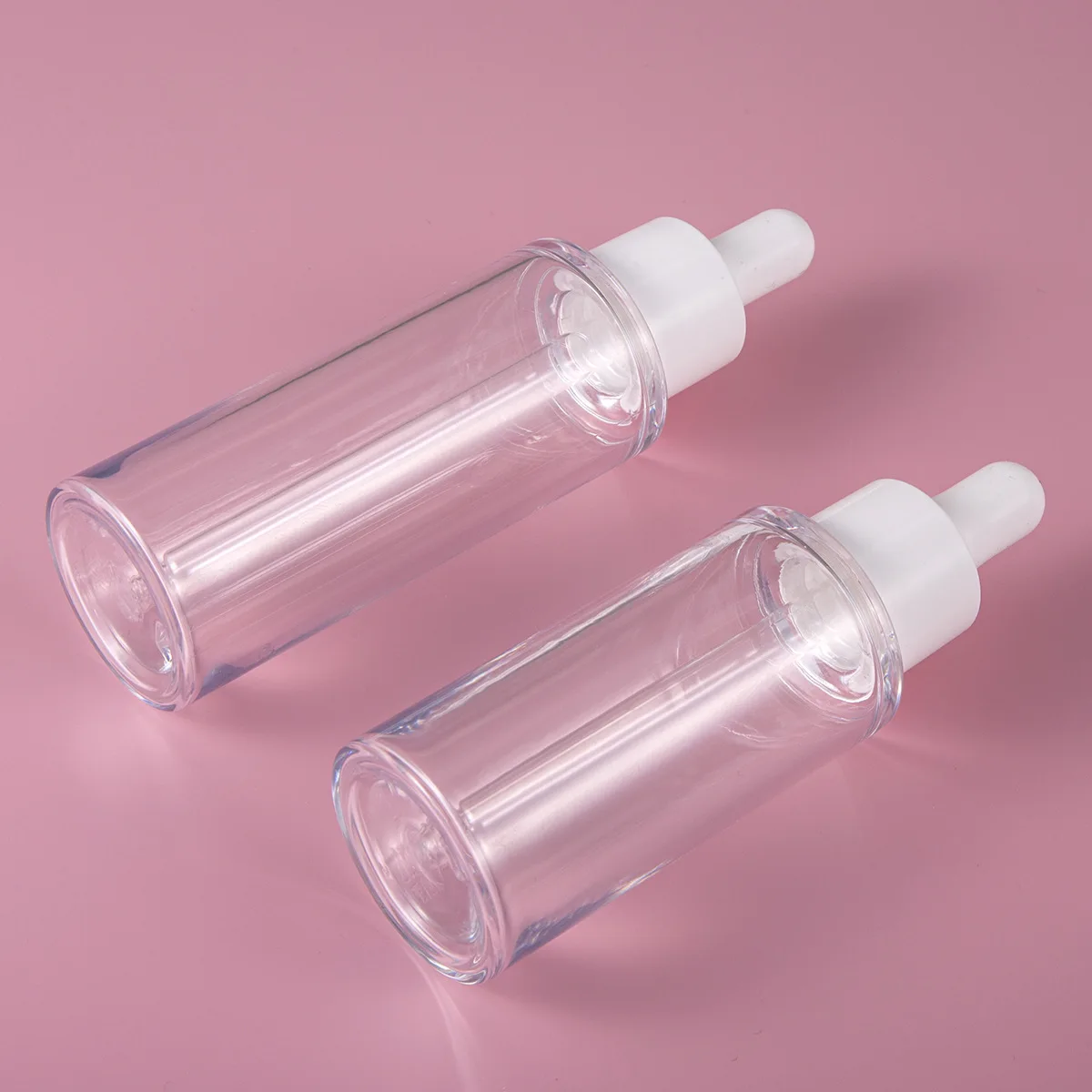 Dropper Essential Oil Bottle 20/30/40/50ml Plastic PET Dropper Bottle Transparent DIY Makeup Packaging Bottle Cosmetic Container