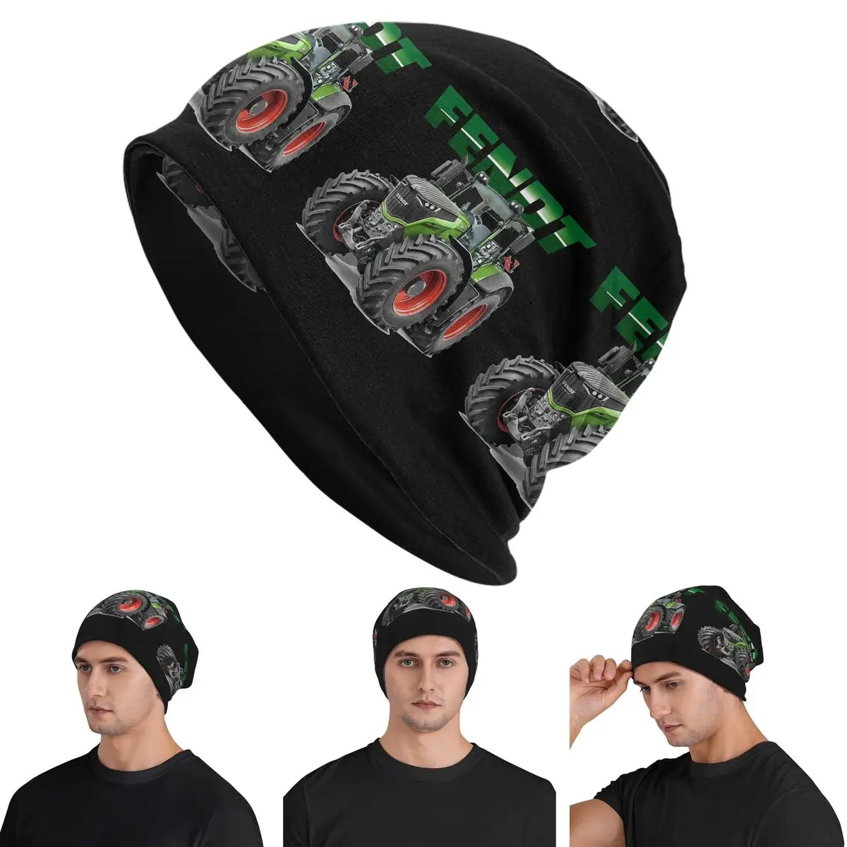 Fendt German Tractors Warm Knitted Cap Fashion Bonnet Hat Autumn Winter Outdoor Beanies Hats for Men Women Adult