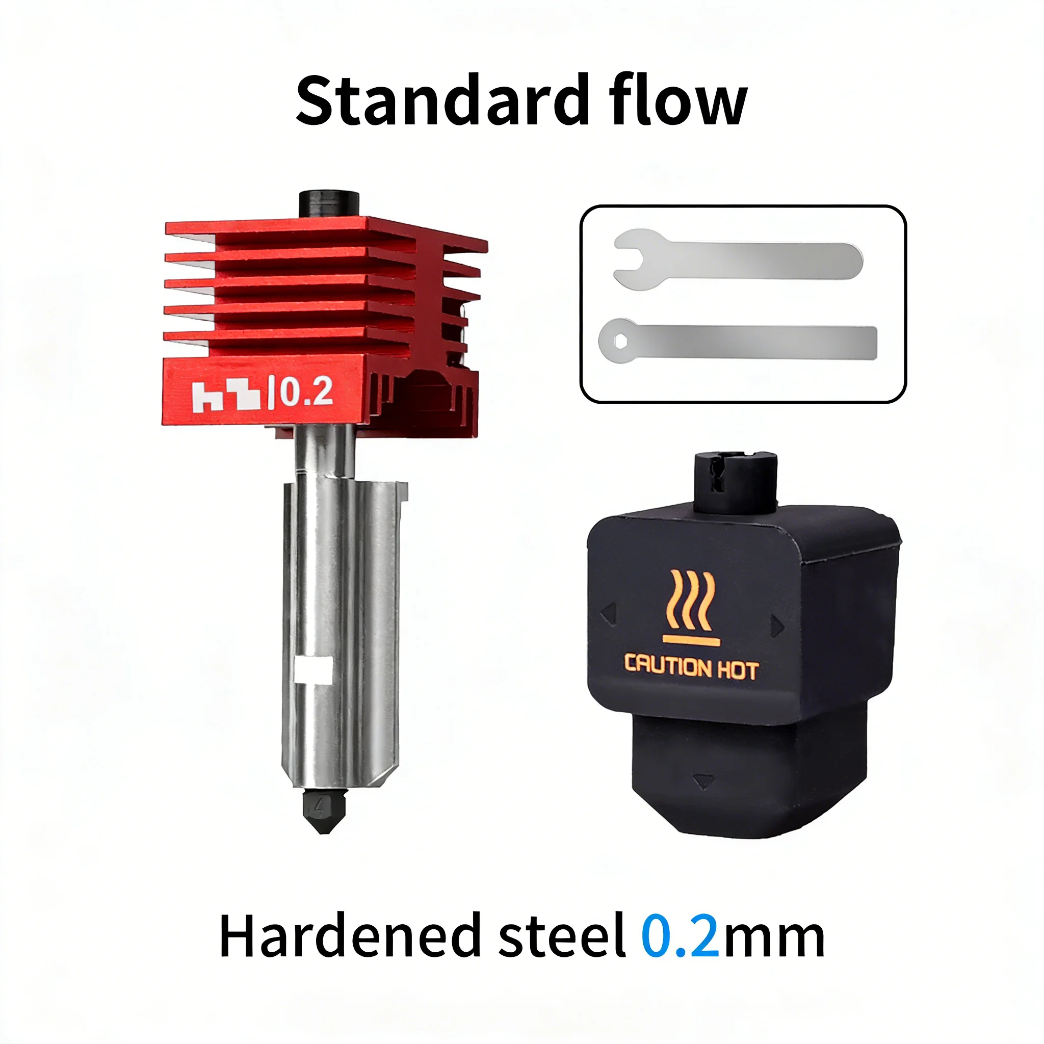 

Новый высококачественный комплект хотэнда H2D с соплами из закаленной стали 0.2/0.4/0.6/0.8 мм, замена комплекта хотэнда для Bambu H2D H2S H2C A1/A1mini