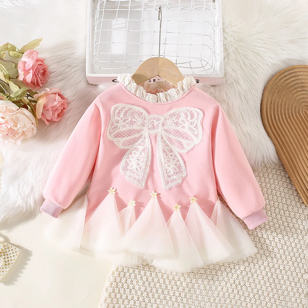 Children\'s Dress New Girls\' Autumn Dress Korean Version Western-Style Girl Baby Princess Dress