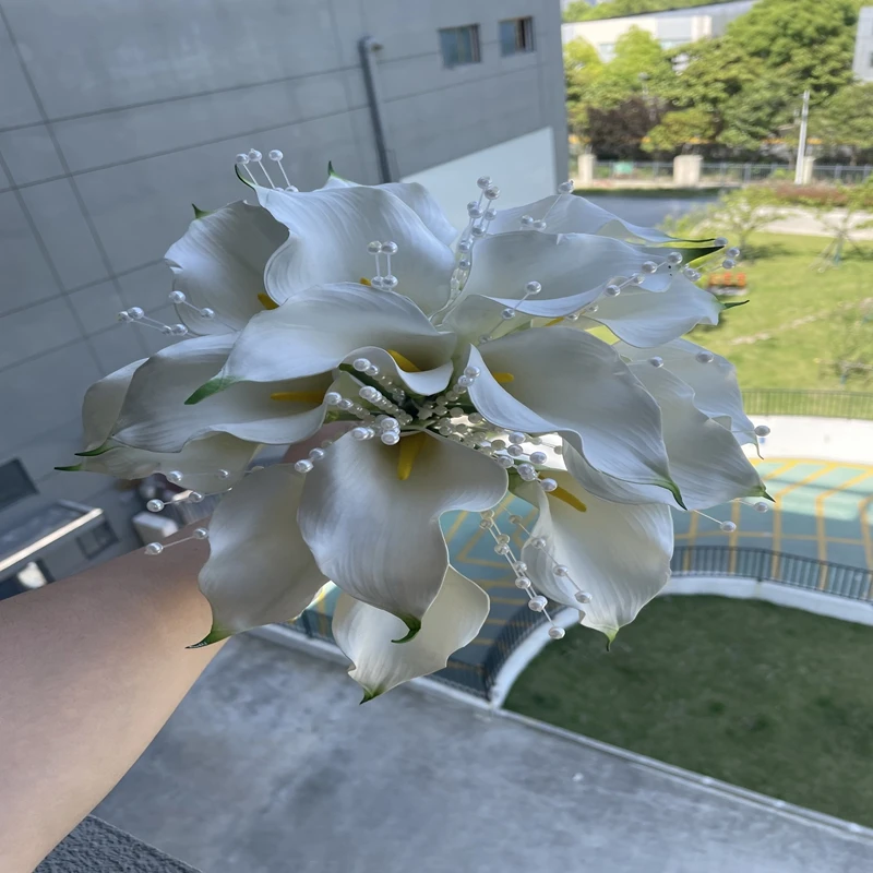 Hochzeit neuen Stil weißen Hufeisen Lotus Perlenkette Bouquet