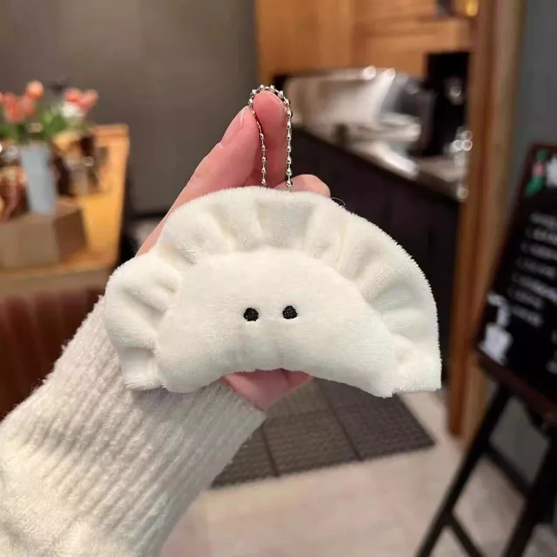 Creative And Cute Japanese Plush Dumpling Doll Pendant Food Toy Pendant Bag Keychain Doll Accessories Surprise Accessories