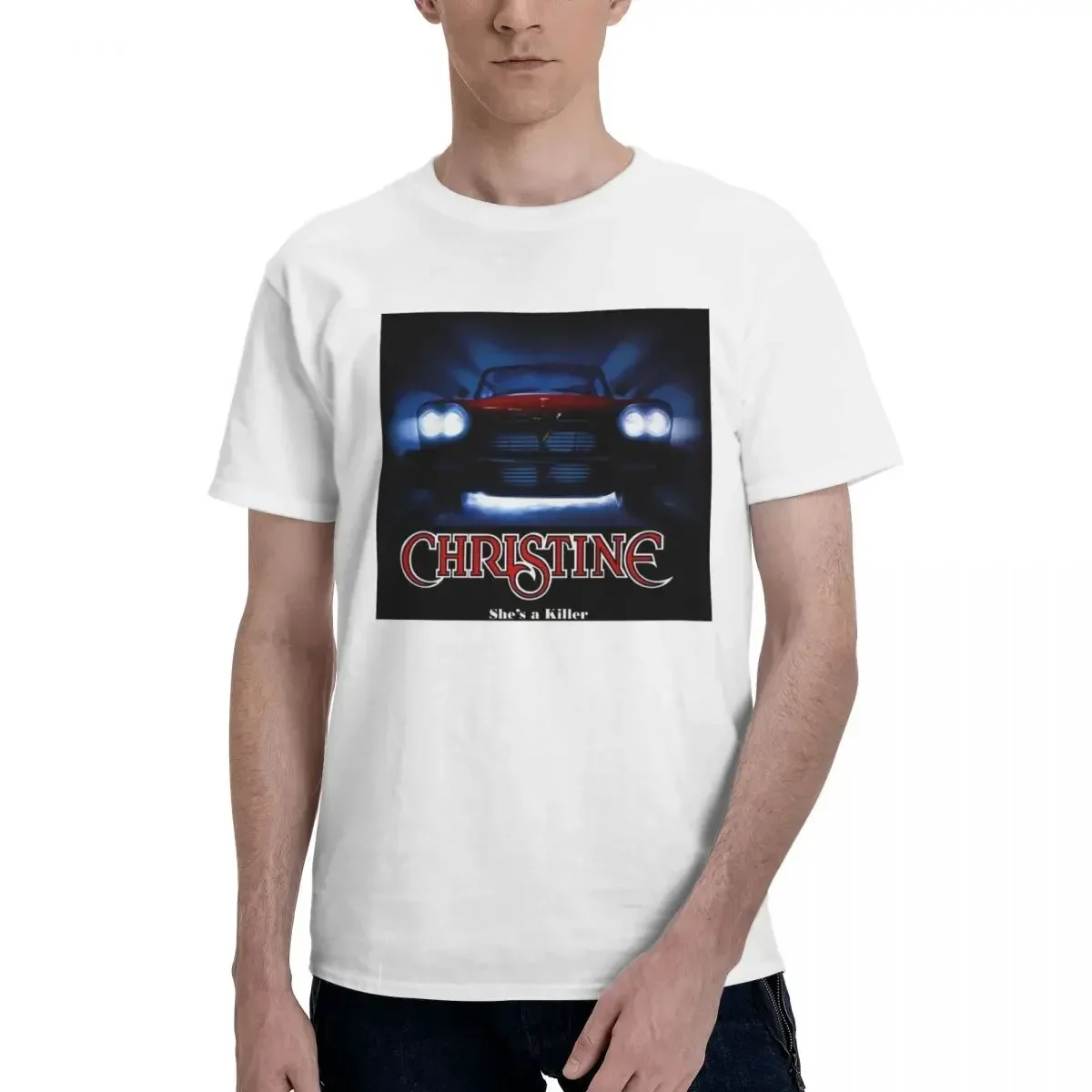 

Awesome Movie Car Christine T-Shirt for Men Cotton Plus Size T Shirts Men's Short Sleeve Crew Neck Summer Clothes Tops S-6XL
