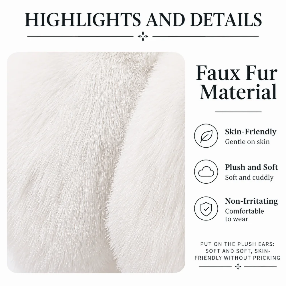 Fashion Warm Winter Earmuffs Folding Faux Fur Earmuffs Soft Cold Protection Ear Warmer Outdoor