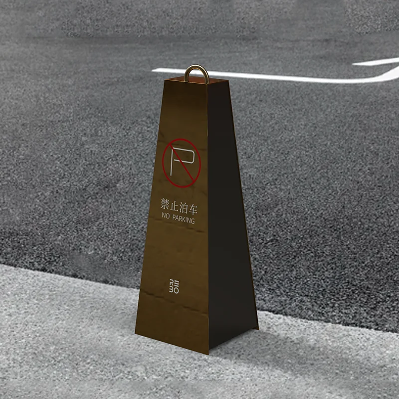 

Road cone parking warning sign, road isolation pier, parking lot safety warning pile, reflective cone rust steel customization