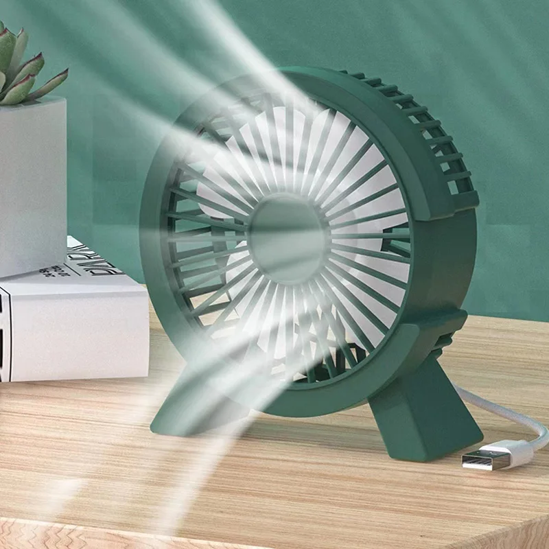 Office Desktop Small fan Ultra-quiet Endurance Desktop Student Dormitory Bed Large Air Volume Plug-in Electric Fan