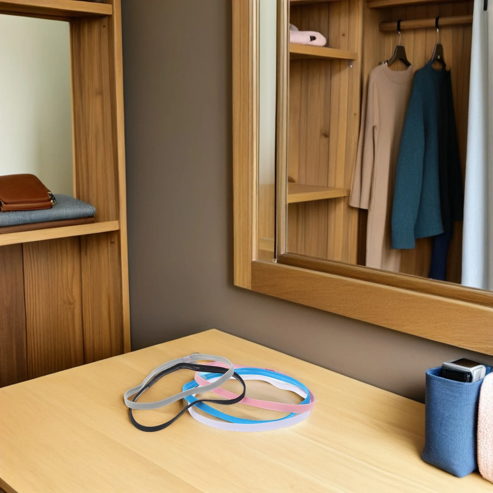 

10pcs Sport Sweatbands For Running Gym Football Non-Slip Elastic Headband Lightweight Breathable Fitness Hair Band Unisex