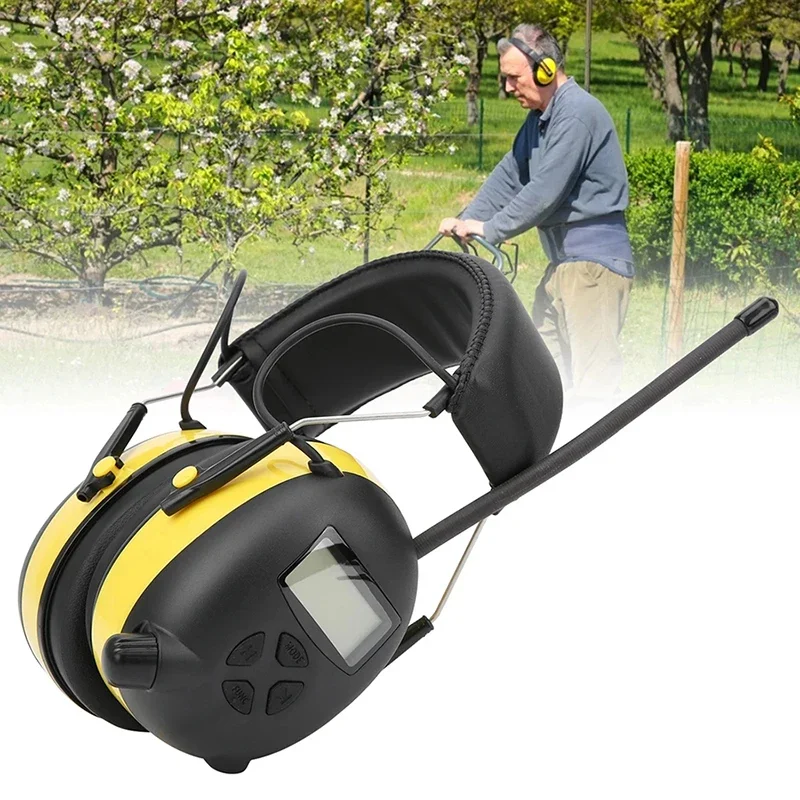 

in Stock!!! Electronic Noise Reduction Earmuff Hearing Protector Digital AM / FM Radio Stereo Hearing Protection Ear Muffs