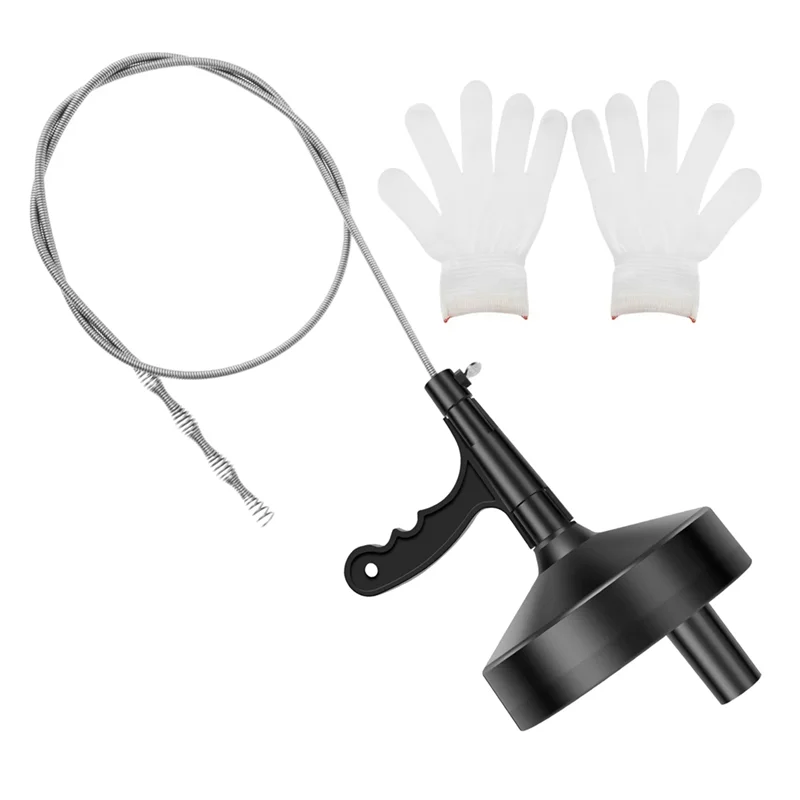 

5M Spiral Clog Removal Tool Kitchen Drain Sewer Unclogging Hair Clog Removal Tool,For Bathroom, Sink And Toilet