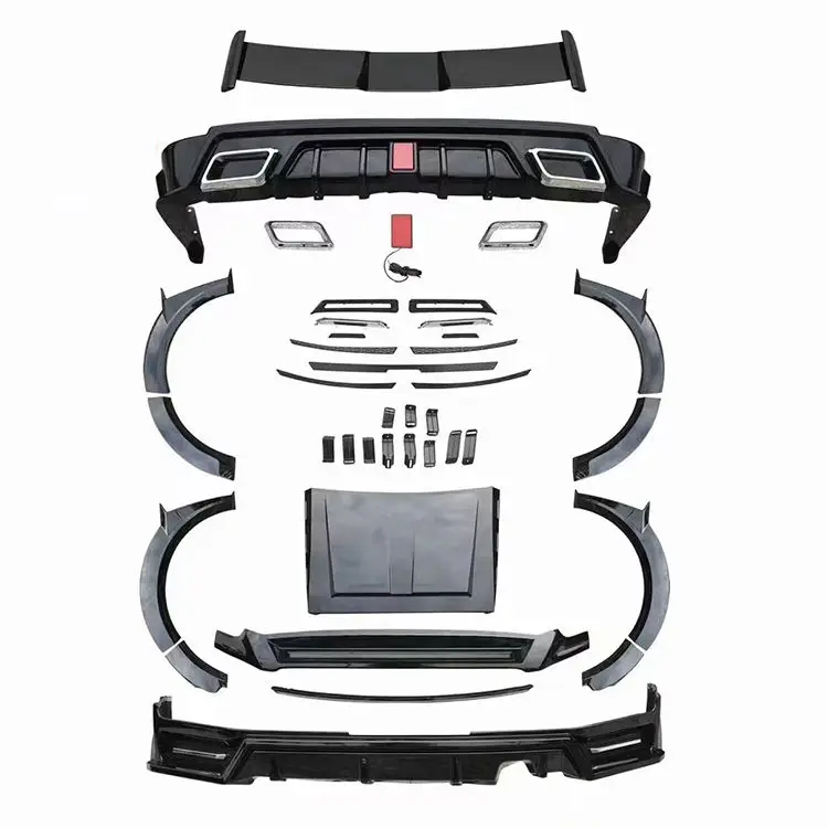 High-quality modified aluminum alloy body kit, full set with painted wide body kit, suitable for the Great Wall Tiger tank 500