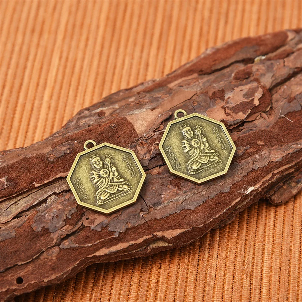 Pièces de monnaie en cuivre Gossip de Style chinois, 100 pièces, bricolage, travail dans le progrès, accessoires de bijoux en alliage, petit ornement, bijoux traditionnels pour la maison