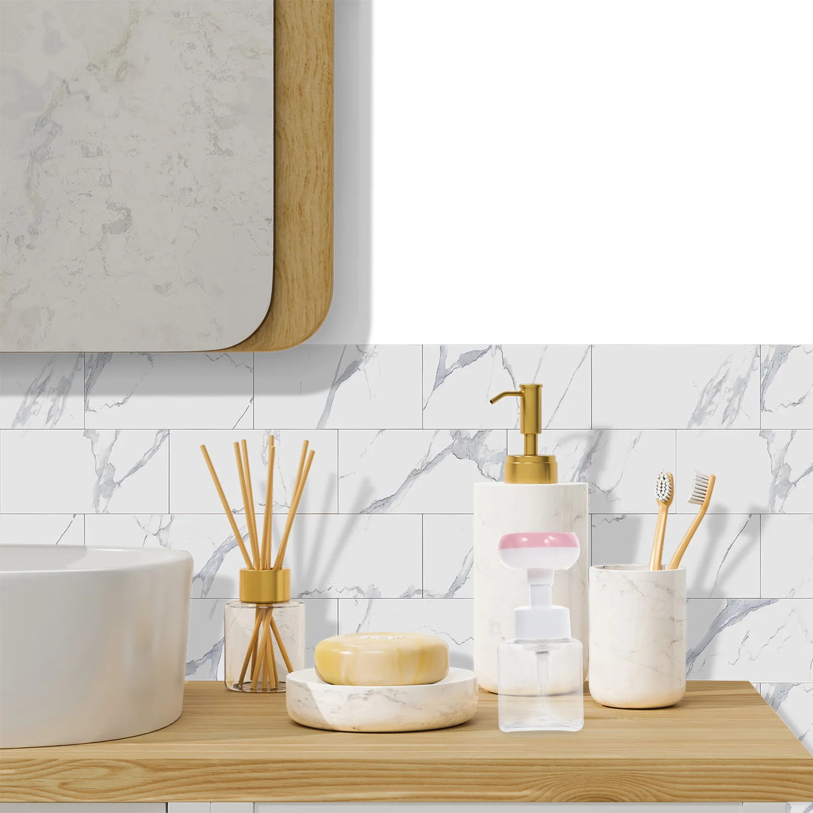 

2Pcs Household Foaming Bottle Leakproof Travel Soap Dispenser Portable Foam Pump Bottle 250ml for Shower Liquid Hand Soap