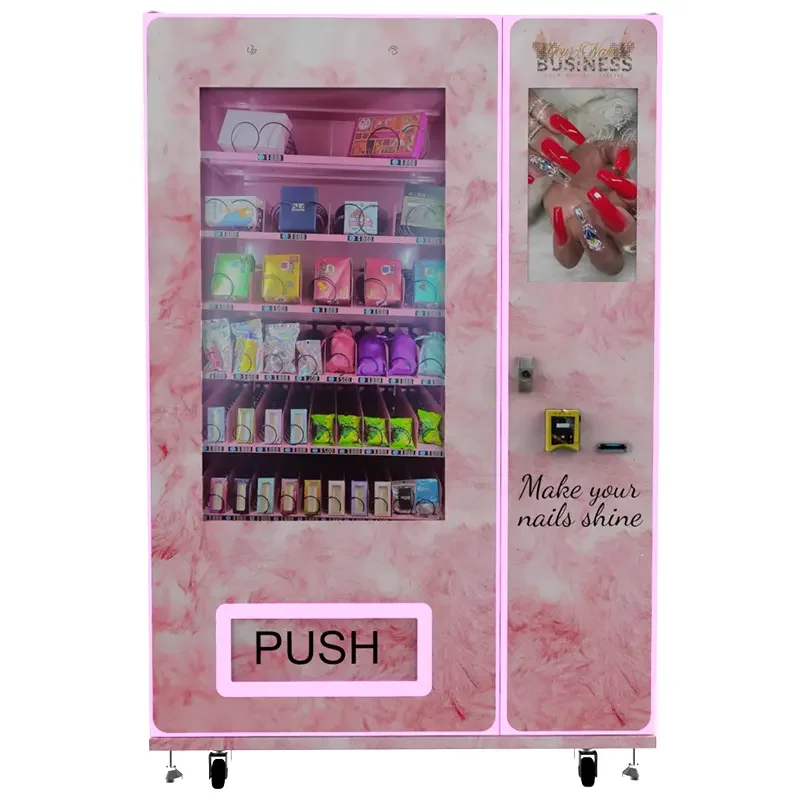 Attractive Large Eye Lashes Vending Machine Touch Screen Cosmetics Makeup Hair Pads for Women Sanitary Napkin Vending Machine