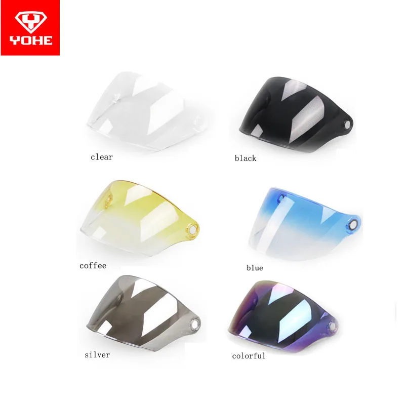 yohe-339-350a-352-357-358-361-362-870-motorcycle-visor-lens-open-face-motocross-helmet-general-original-lens-clear-black