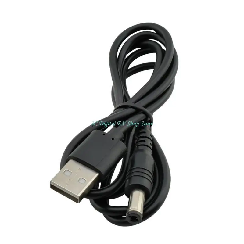 E74D USB to DC5V 5.5x2.1 Power Cable Featuring 13 Connector Tips for Seamlessly Charging Multiple Devices in Home or Office