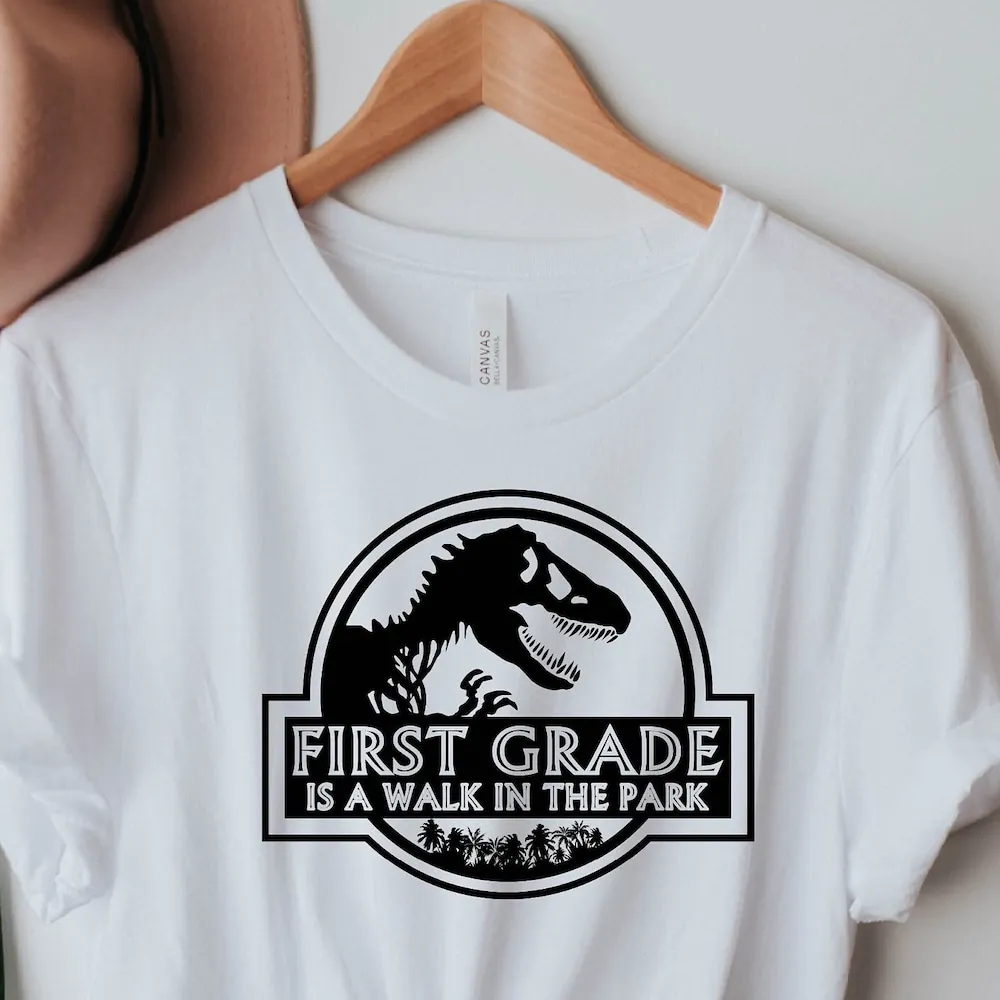 First Grade Is A Walk In The Park T Shirt 1St Team Back To School Teacher Crew