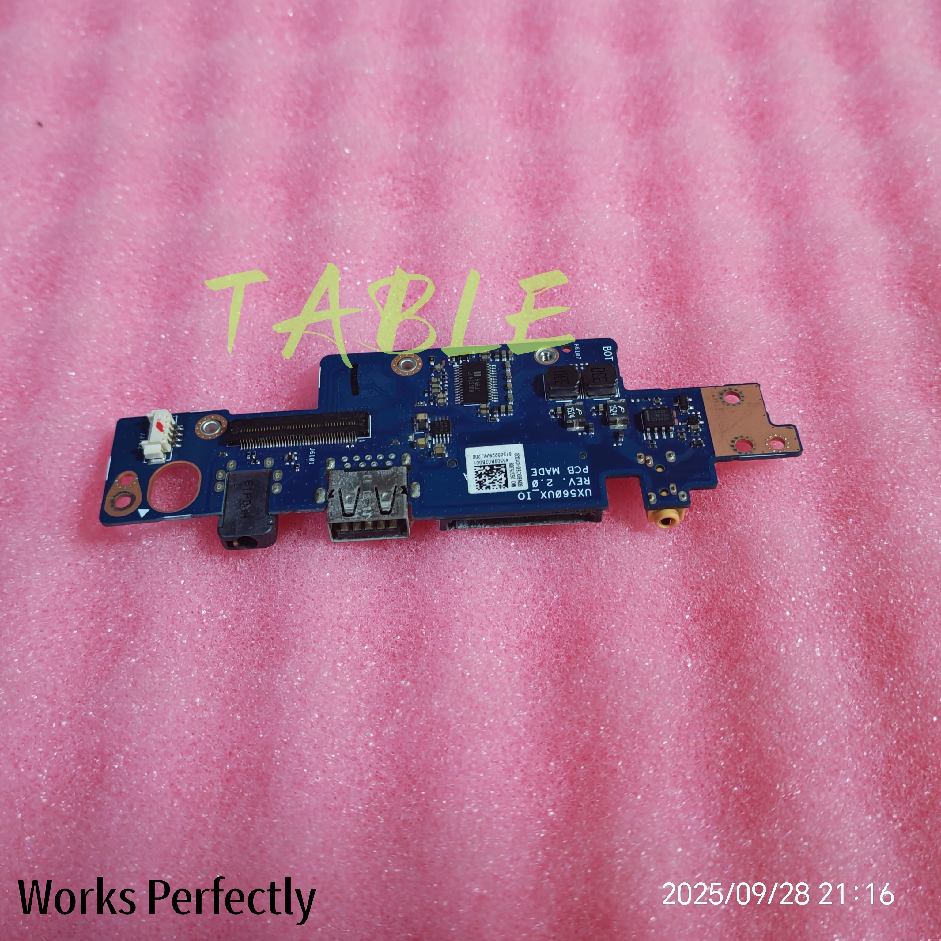 FOR ASUS UX560UX USB Audio SD Card Reader Port Board UX560UX_IO test good free shipping