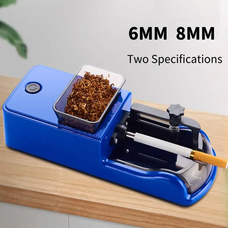 

6.5mm/8mm Automatic Cigarette Maker Man Automatic Cigarette Rolling Machine Double Tube for DIY Household Smoking Supplies