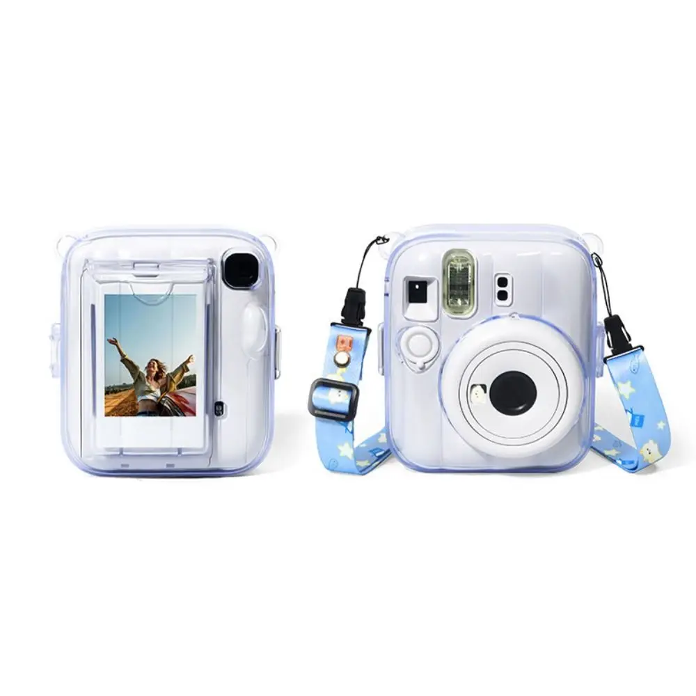 Translucent Instant Camera Case Anti Scratch Wear Resistant Shell Shockproof Crystal for Fujifilm Instax Mini 13