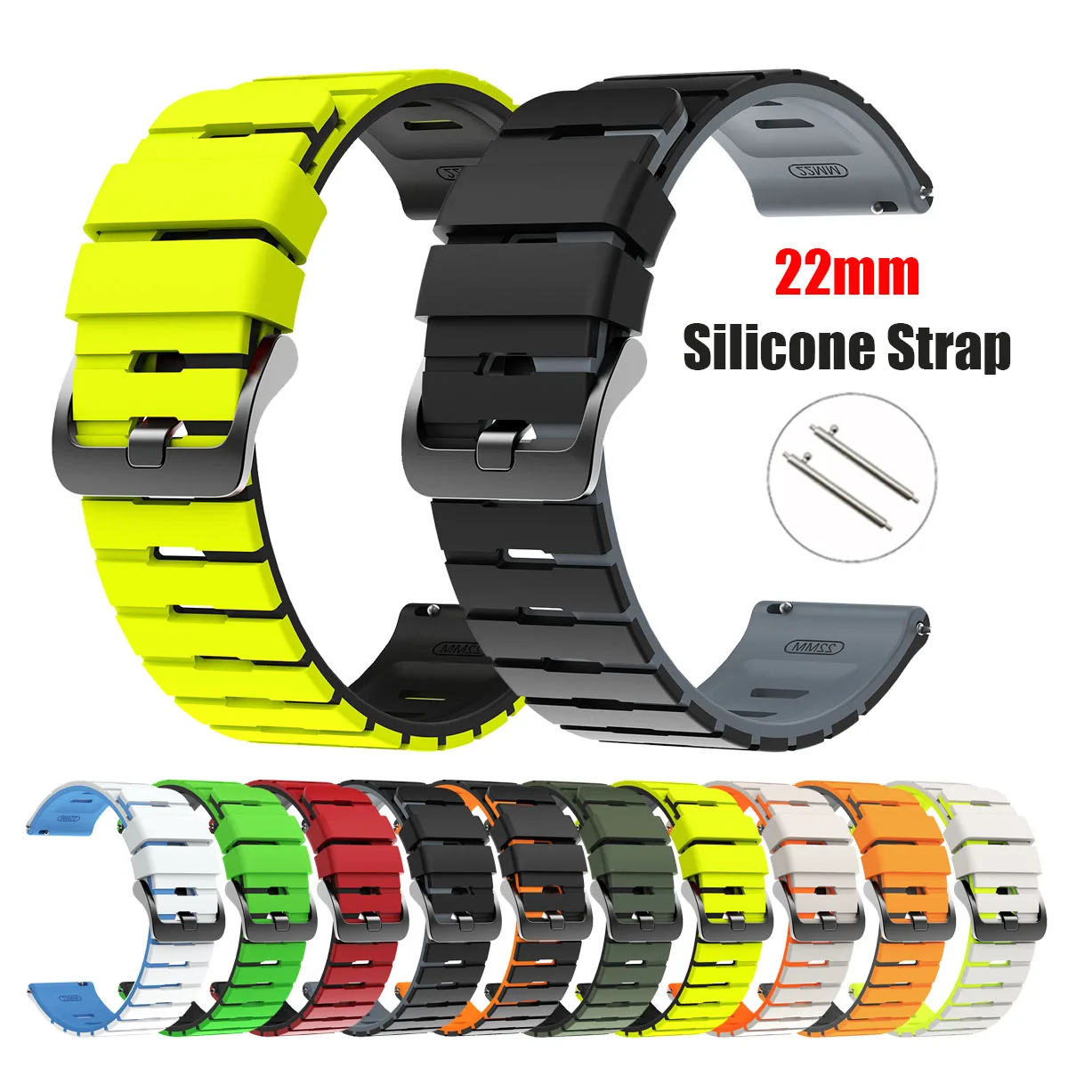 22 mm Silikonarmband für SUUNTO PACE 2 S/OCEAN Sportarmband für SUUNTO 5 9 PEAK PRO/VERTICAL Uhrenarmband Smartwatch-Zubehör