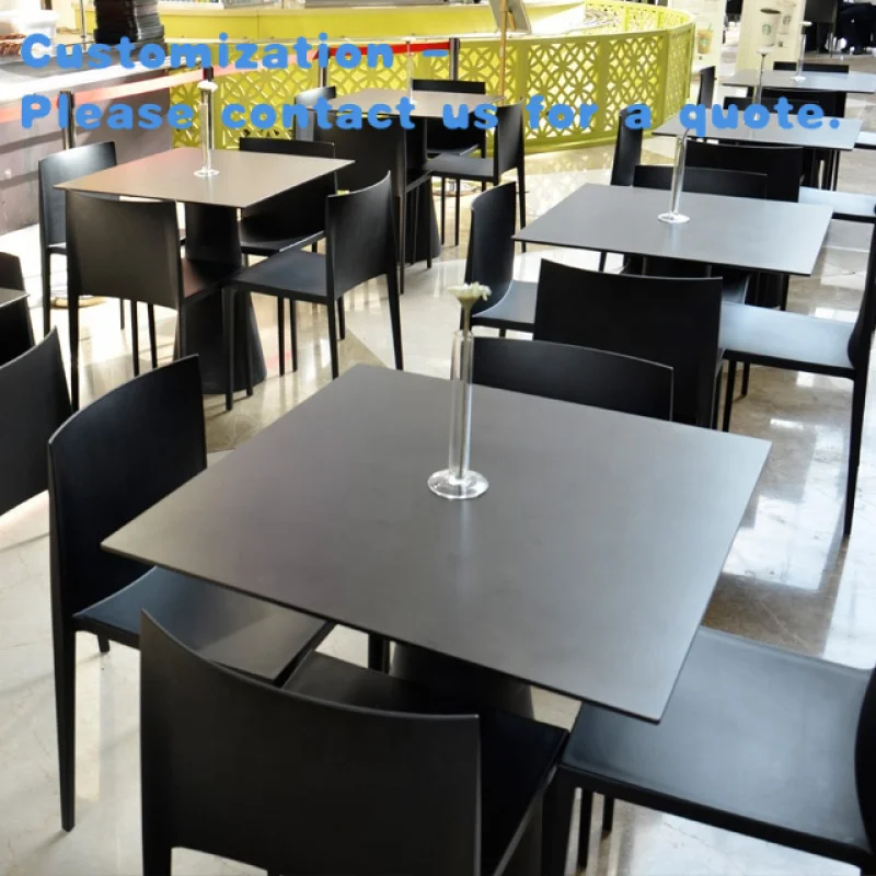 

custom.DEBO Simple HPL Design Restaurant Dining Table and Chairs Cafe Furniture