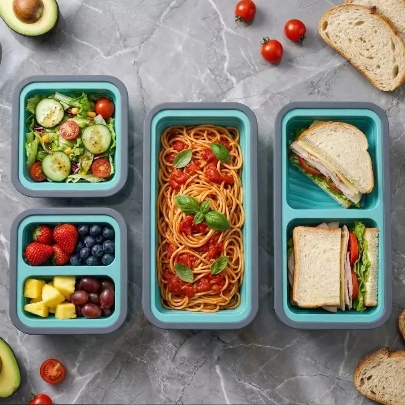 Silicone Freezer Tray with Lid Silicone Ice Cube Tray Freezer Container Store Soup, Sauce, Broth,Leftovers -Oven Dishwasher Safe