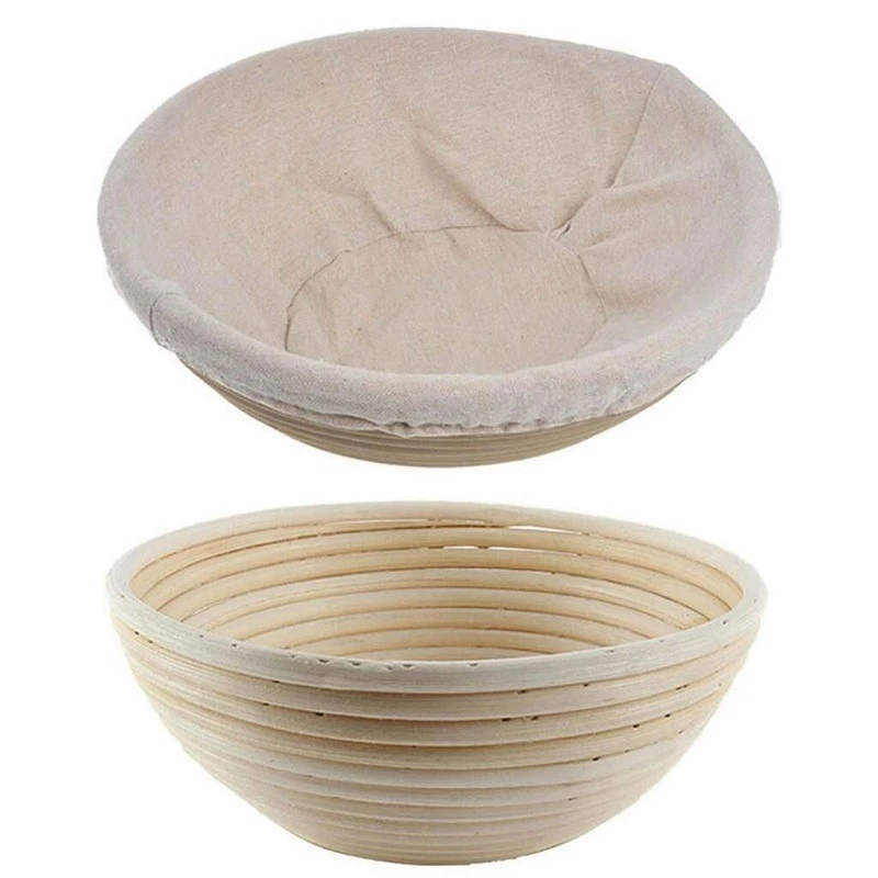 

Round Rattan Bread Fermentation Basket Drying Storage Fermentation Basket Bread Baking Sourdough Bread Kit