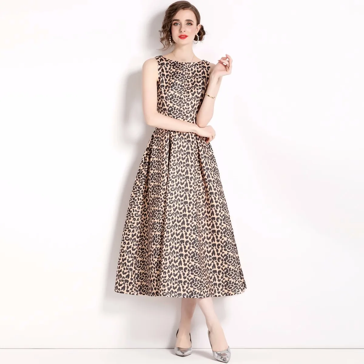 2023 neue Modedesigner Blume Sommer druck Vintage elegant eine Linie Party Kleider Frauen Geburtstag Abendessen Kleid Goblincore Landebahn