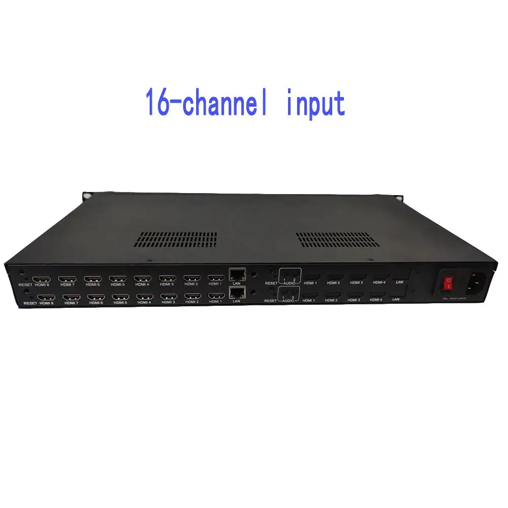 16-Channel HD H.265/H264/MJPEG Hardware Encoder Supports RTMP/RTSP/HTTP/TS/HLS/UDP MI IP Radio TV Broadcasting Equipment