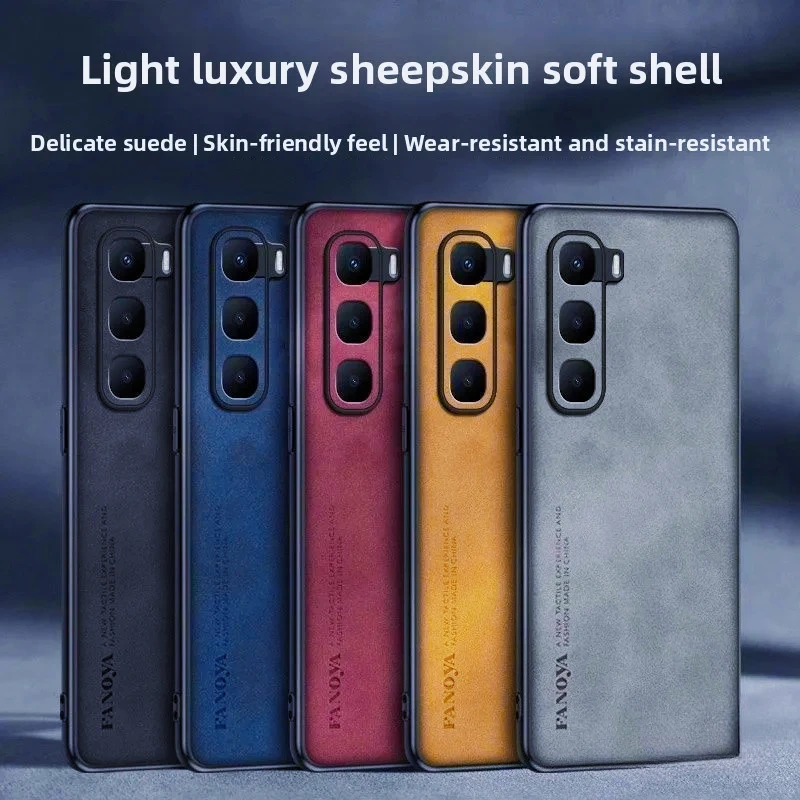 حافظة لهاتف انفينيكس هوت 60 برو بلس 60i على طراز الأعمال من الجلد الفاخر صديقة للبشرة ومضادة للسقوط لهاتف إنفينيكس هوت60 برو + فوندا