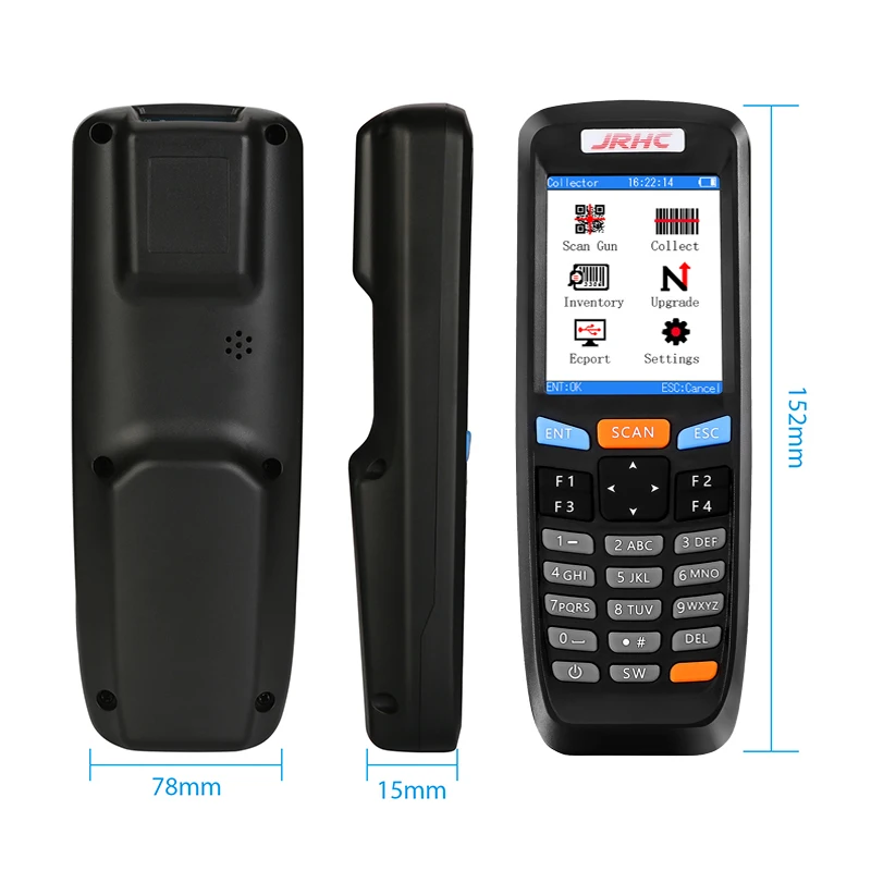 

IP67 USB Interface 2D Barcode Scanner Handheld Industrial Rugged NFC PDA For Android In Stock